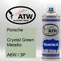 Preview: Porsche, Crystal Green Metallic, A6W / 3P: 400ml Sprühdose, von ATW Autoteile West.